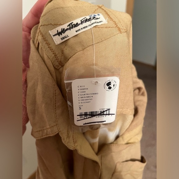 Free People Yin Yang Tie Dye Graphic Buttondown We The Free - Picture 9 of 12